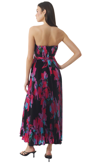 Merrick Dress, Black/Pink