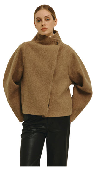 Gracyn Half Coat - Cocoa