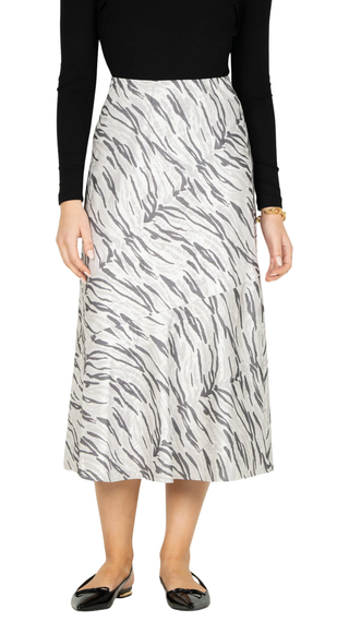 Bias Midi Skirt, Wild Marble