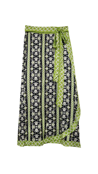 Cooper Wrap Skirt - Fleur de Lune Black