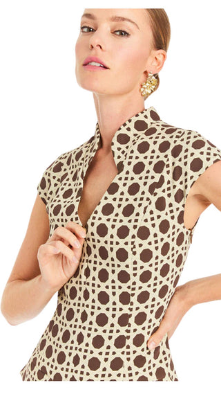 Tianna Mini Dress - Brown