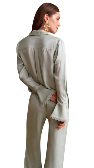Soraya Shirt, Aqua Grey