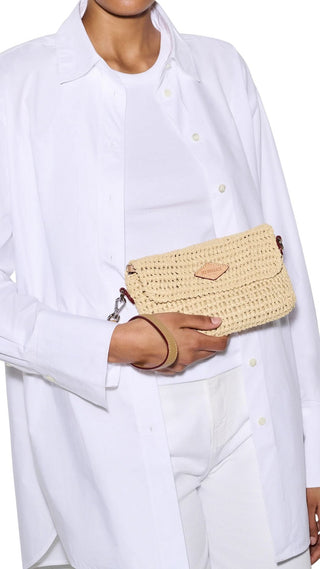 Crochet Convertible Crossbody - Camel