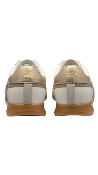 Women's Torpedo Leather Sneakers, Off White/Bone/Gold