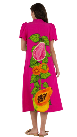 Hampton Dress - Papaya Vine