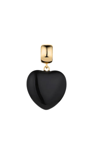 Gemma Onyx Bail Charm