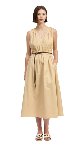 Cecilla Midi Dress - Khaki Brown