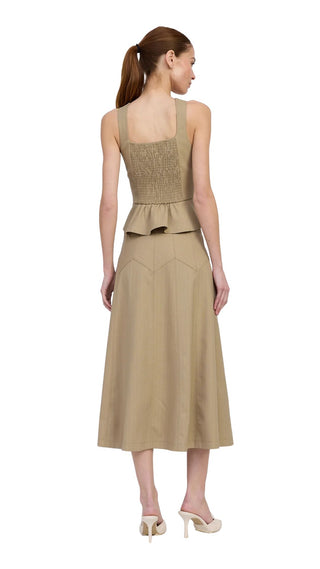 Arden Top - Taupe Ecru