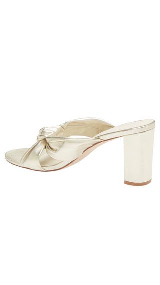 Paxton Knotted Heel Slide - Gold