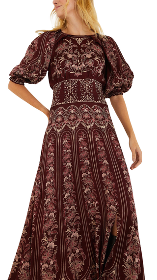 Liz Burgundy Maxi Dress, Liz Burgundy