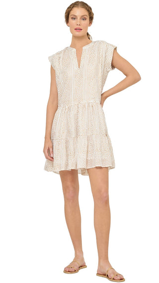 Roll Sleeve Mini Dress - Helene