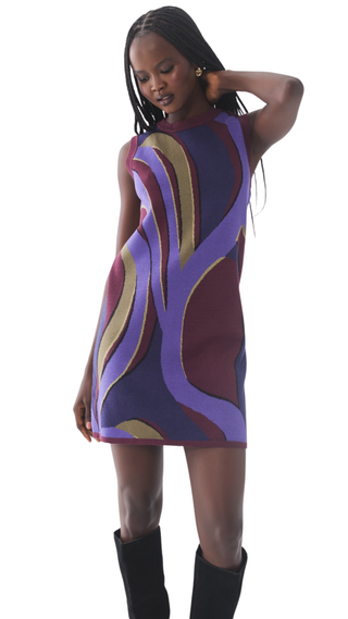 Merrit Dress, Organic Retro Geo