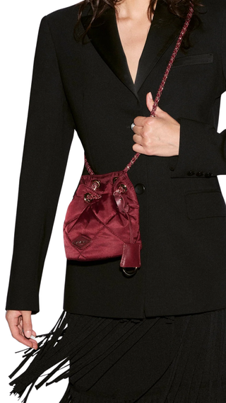 Mini Frankie Bucket Bag - Claret