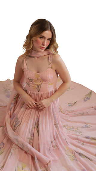 Claudette - Garden Multi Peach