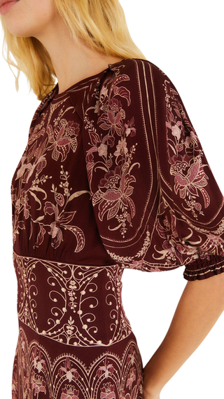 Liz Burgundy Maxi Dress, Liz Burgundy