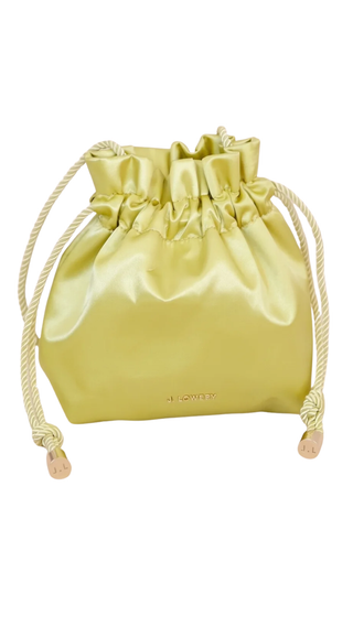 Satin Pouch - Chartreuse