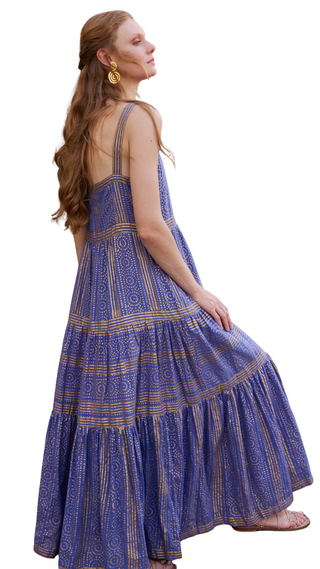 boho strappy maxi dress Libertine Strappy Maxi Dress In Multicolor main image 1