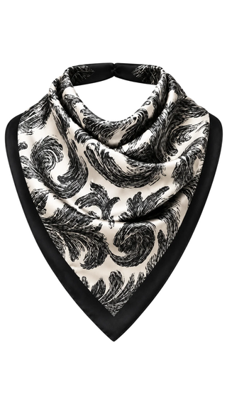 Scarf - Black Paisley