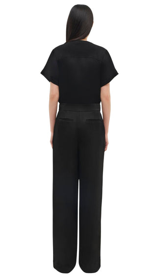 Kyra Wide Leg Pant - Black