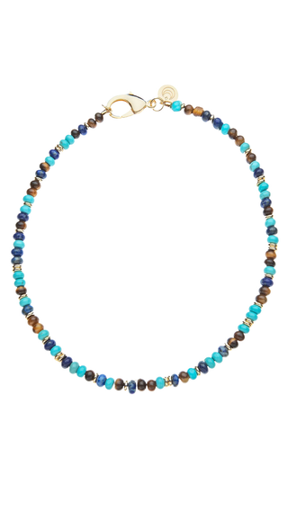Gumdrop Beaded Necklace in Shoreline Mix - 16"