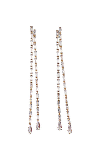 Swingy Diamond Tennis Duster Earrings