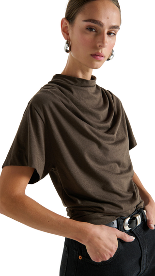 Daryl Cowlneck Tee - Espresso