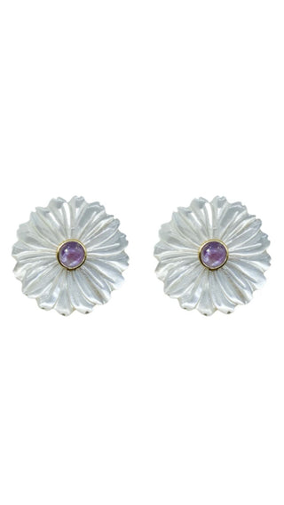 Fleur Amethyst Earrings
