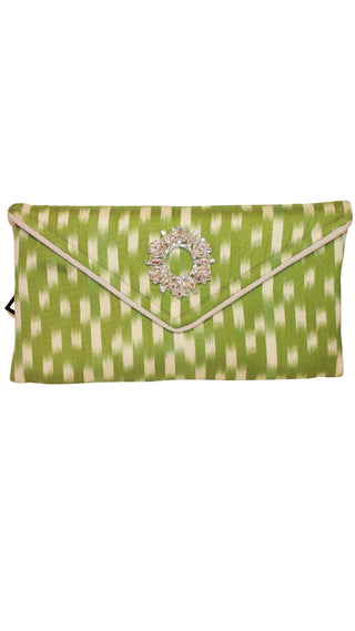 Lily Cocktail Clutch - SS23-21 - Green Silk