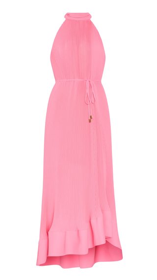 Nalani Pleated Midi Dress - Pink
