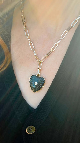 Malene Onyx Clip Necklace