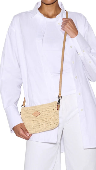 Crochet Convertible Crossbody - Camel