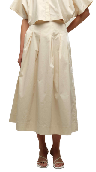 Elora Midi Skirt, Stone