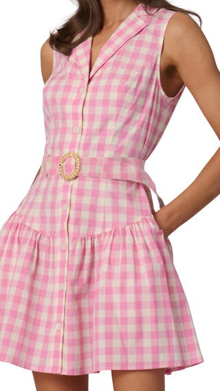 Natalia Dress, Peony/Optic