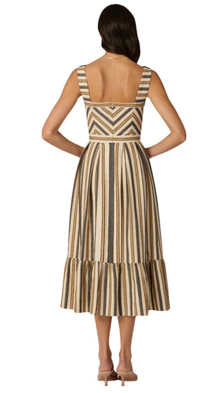 Lyda Dress- Sand/Ivory/Jet