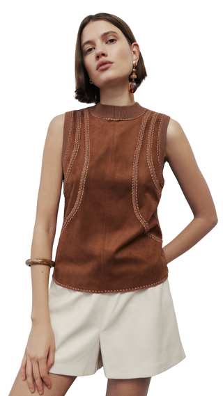 Solana Top - Chestnut