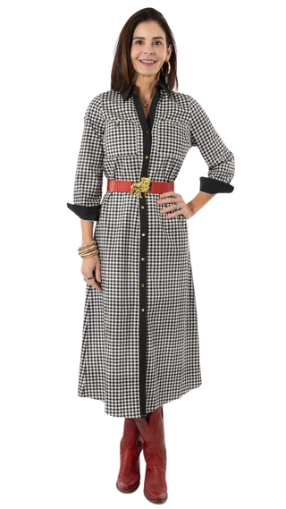 Harper Dress - Black Gingham