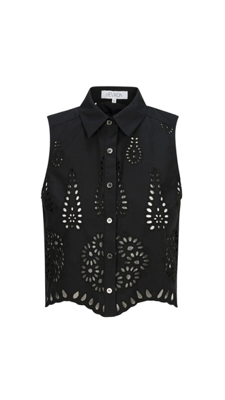 Katja Top Eyelet - Black