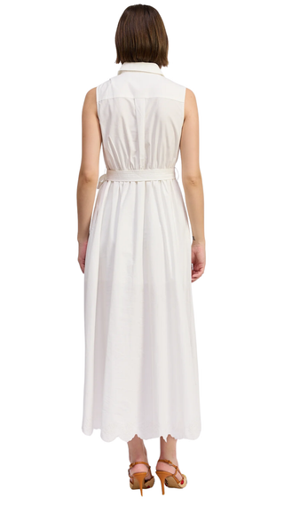 Brittany Maxi Shirt Dress - White