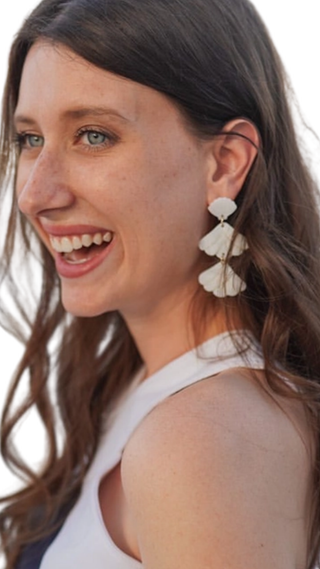 Mermaid Shell Statement Drop Earrings