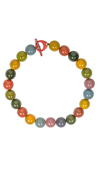 Smoky Rainbow Gumball Necklace