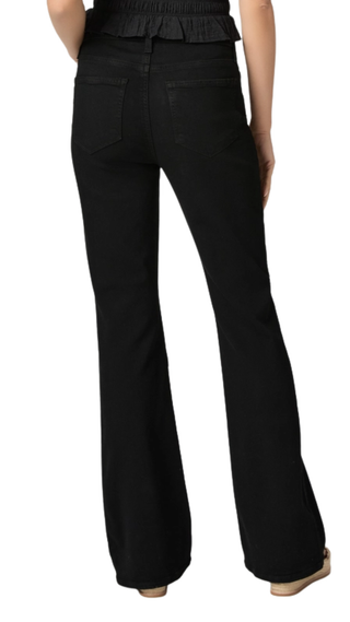 High Rise Laurel Canyon Petite W/ Clean Hem, Black Shadow
