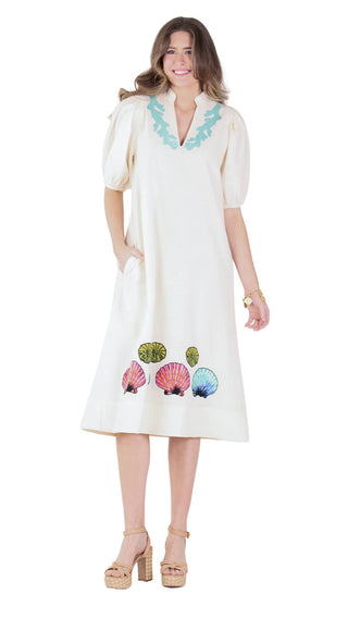 Hampton Dress - Seaside Linen