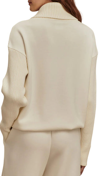 Hannah Cowl Neck Sweat - Egret