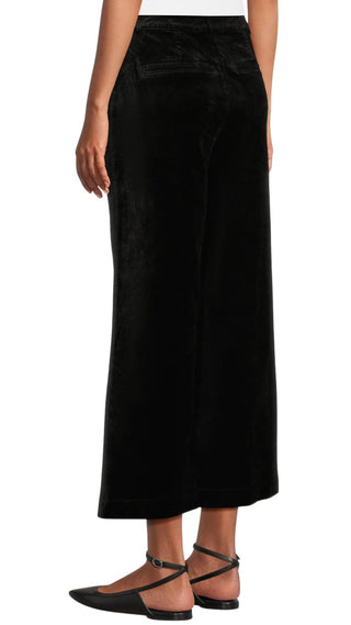 Clean Front Anessa Trouser - Black Overdye