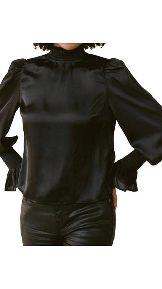 Heather Top - Black