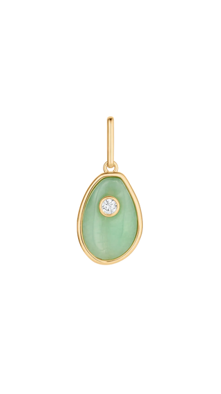 Cowrie Chrysoprase Charm