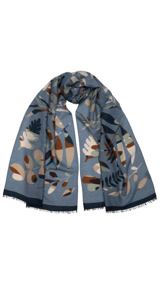 Georgia Wool Scarf - Sky blue