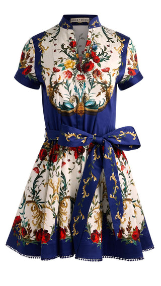 Lucy Short Sleeve Shirt Dress- Gilded Rose