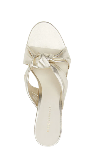 Paxton Knotted Heel Slide - Gold