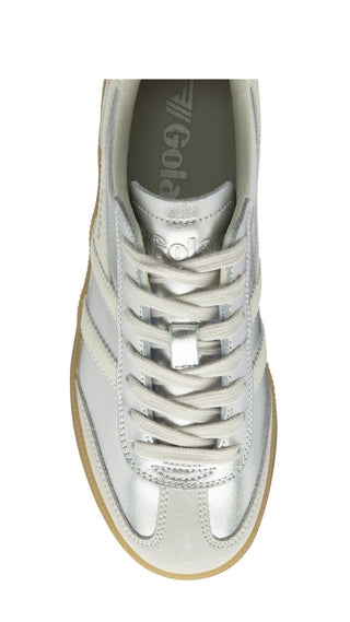 Viper Metallic Sneakers - Silver/Off White/Gum